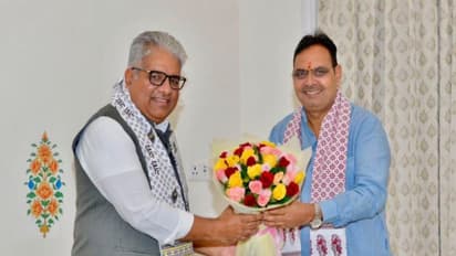 Rajasthan Chief Minister Bhajanlal Sharma and Union Minister Bhupendra Yadav (Photo/X@BhajanlalBjp)