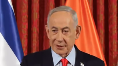 Israeli Prime Minister Benjamin Netanyahu speaks during a joint press conference in Jerusalem. (Photo/ANI)