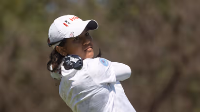 Pranavi Urs in action during PIF London Championship (Image: LET)