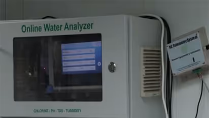 Online water analyzer in Gulmohar Park (Photo/ANI)