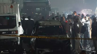 Visuals from the site of blast in Delhi (Photo/ ANI)