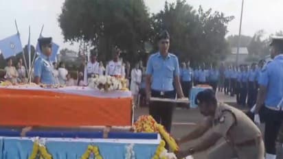 Mortal remains of Wing Commander Namansh Syal brought to Sulur Air Base (Photo/Coimbatore District Administration)
