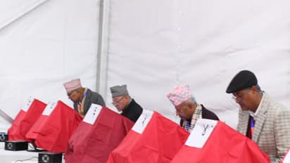 Polling at the general convention of Communist Party of Nepal- Unified Marxist Leninist (Photo/ CPN- UML)