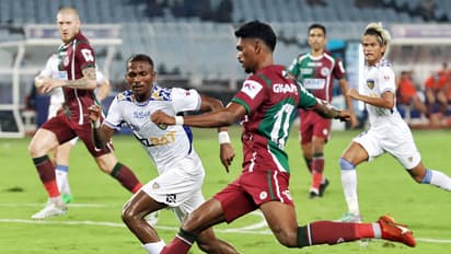 Mohun Bagan SG and Chennayin FC players in action (Photo: ANI)