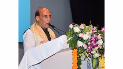 Defence Minister Rajnath Singh addresses students at convocation ceremony of Babasaheb Bhimrao Ambedkar University in Lucknow (Photo: PIB)
