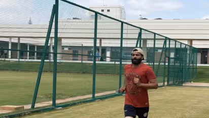 Ravindra Jadeja doing fitness tests. (Photo: @BCCI X)