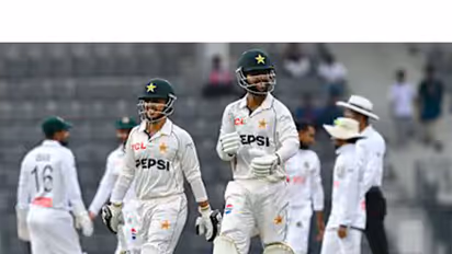 Pakistan batter Abdullah Fazal (R). (Photo: X/ @ICC)