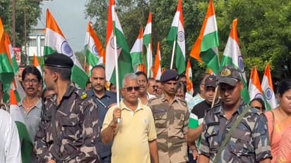 West Bengal Minister Dilip Ghosh at the Tiranga Yatra (Photo/ANI)