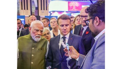 PM Modi with French President Emmanuel Macron (File Photo/ANI)
