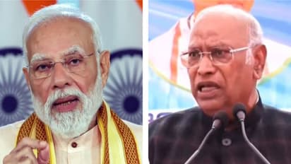 PM Narendra Modi and Congress president Mallikarjun Kharge (Photo/ANI)