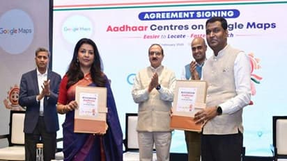 UIDAI and Google joined hands to enable the display of authourised Aadhaar centres on Google Maps. (Photo: PIB)