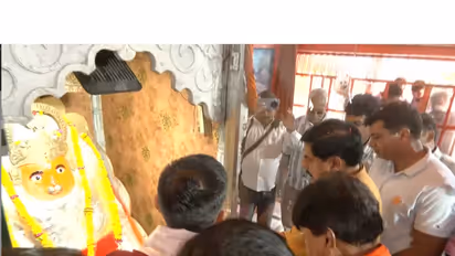 MP CM Mohan Yadav offers prayers at Veergarhi Hanuman Temple (Photo / ANI)