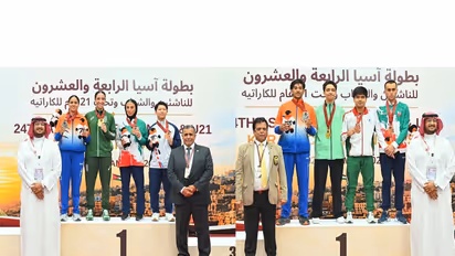 CISF karate players win silver medals at Asian Karate Championship in Jordan (Photo: CISF)