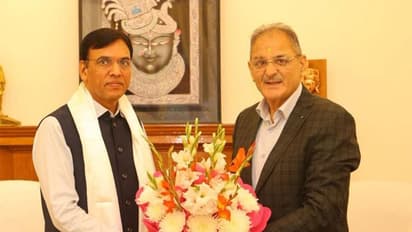 Ladakh LG Kavinder Gupta meets Union Minister Mansukh Mandaviya in Delhi (Photo/X@lg_ladakh)