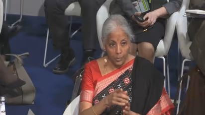 Nirmala Sitharaman, Union Finance Minister (Photo/Degrees of Instability: Climate Security in a Warming World | Townhall/Youtube)