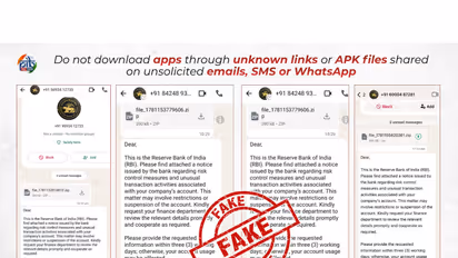 PIB Fact Check flags fake RBI WhatsApp messages seeking banking details (Photo/X@PIBFactCheck)