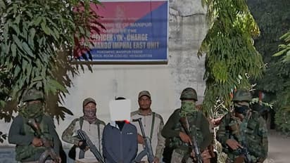 Manipur Police arrest a 26-year-old man with weapons. (Photo/X@manipur_police)