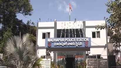 Visuals from Madhapur Police Station (Photo/ANI)
