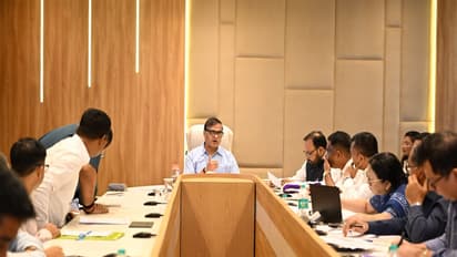 Assam Chief Minister Himanta Biswa Sarma during the meeting (Photo/ANI)