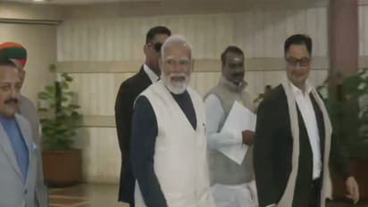PM Modi arrives for NDA Parliamentary party meeting (Photo/ANI)