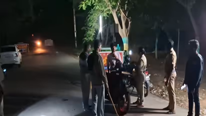 Intensive vehicle checks being carried out by police (Photo/ANI)