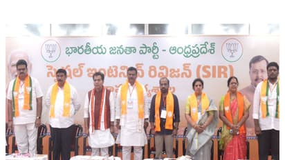 BJP State President PVN Madhav in SIR programme (Photo/ANI)