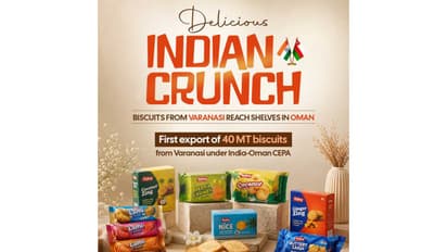 First export of Varanasi-made biscuits to Oman under India-Oman CEPA (Photo/X@PiyushGoyal)