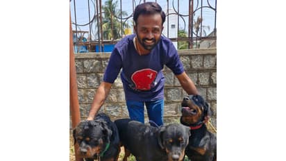 Rottweiler dogs owner Shailesh. (Photo/ANI)