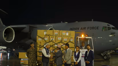 Eighth flight with 35 tonnes of relief supplies arrives to flood-hit Nepal from India (Photo/X@navsri6619)
