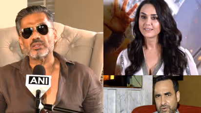 Suniel Shetty, Preity Zinta, Pankaj Tripathi (Photos/ANI)