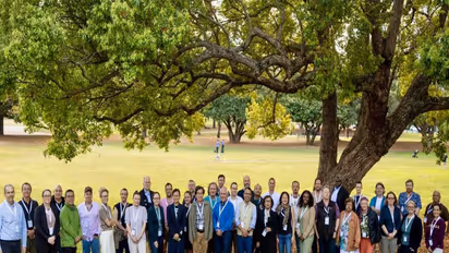 Banaras Hindu University Professor Gyaneshwer Chaubey with the partners (Photo: Prof Gyaneshwar Chaubey)