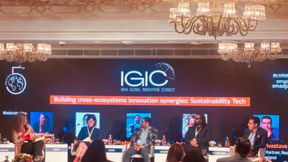 ElectricPe Co-founder and CEO Avinash Sharma at IGIC (Photo/ANI)