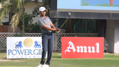 Sunit Chowrasia in action during day-2 of PGTI NexGen Vijay Kumar Memorial (Image: PGTI)