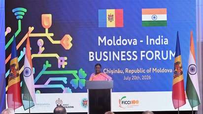President Murmu addresses India-Moldova Business Forum (Photo/X @rashtrapatibhvn)