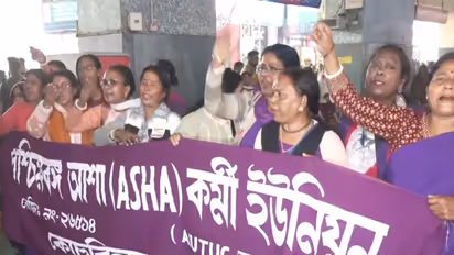ASHA workers' protest (File photo/ANI)
