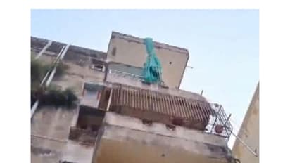 Building collapsed in the Manisahu Chhak in the Buxi Bazar area, Cuttack, Odisha (Photo/ANI)