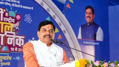 MP CM Mohan Yadav is addressing the program (Photo / X @DrMohanYadav51)