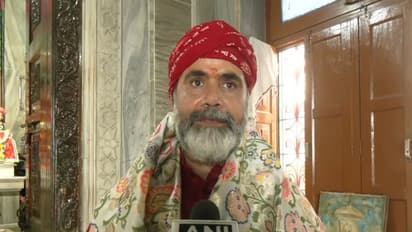 Santosh Tiwari, a priest at the Shri Ram Janmabhoomi Temple in Ayodhya (Photo/ANI)