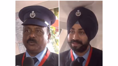 Loco Pilot Rajesh Kumar and Assistant Loco Pilot Gagandeep (Photo/ANI)