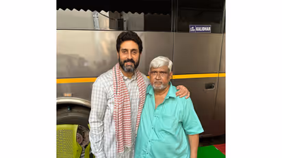 Abhishek Bachchan and Ashok Sawant (Photo: Instagram/@bachchan)