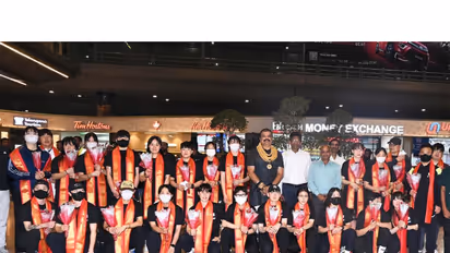 Team Korea in Hyderabad. (Photo/Hockey India)