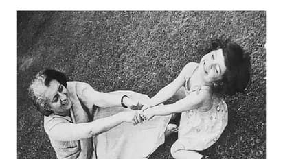 Indira Gandhi plays with her grand-daughter Priyanka (Photo/Priyanka's Twitter)