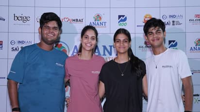 Aditya Singh (from left), Pearl Amalsadiwala, Naomi Amalsadiwala and Arjun Singh at the Maharashtra State Trials. (Photo: MPA)