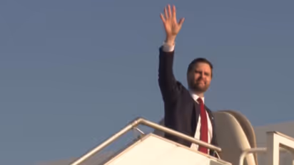 US VP JD Vance leaves from Islamabad (Photo/ US network pool via reuters)