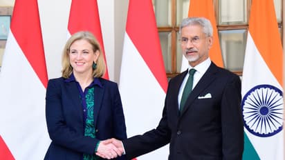EAM S Jaishankar with Austria FM Beate Meinl-Reisinger (Photo/X/@DrSJaishankar)