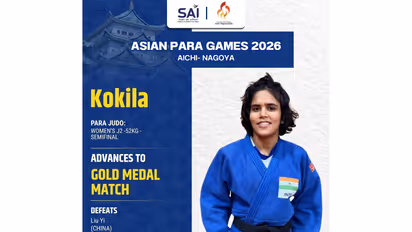 Kokila stuns world champion to reach judo final at Asian Para Games (Photo: X/ @Media_SAI)