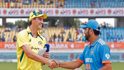 Australia captain Pat Cummins and former India captain Rohit Sharma (File photo: ANI)