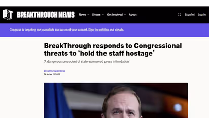 Screengrab of Website of BreakThrough News (Photo/breakthroughnews.org/)