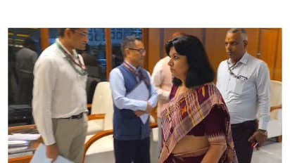 Chairperson of the Public Accounts Committee (PAC) Sub-Committee on Defence Aparajita Sarangi (Photo/ANI)