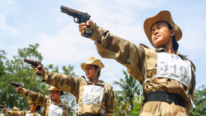 Training of women commandos at a CISF Regional Training Centre (File photo/ANI)